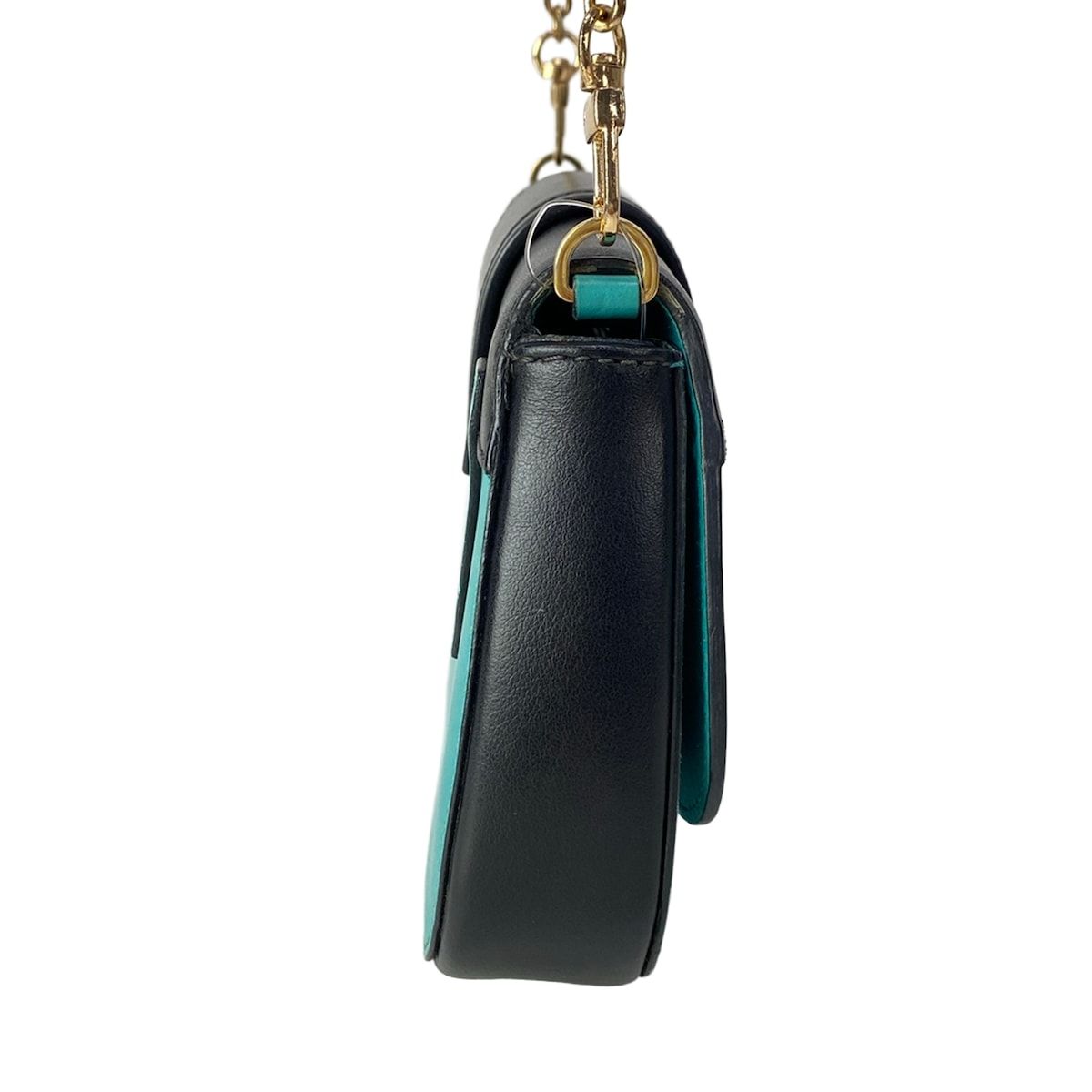 Prada Shoulder Bag Black Green Che — view 2