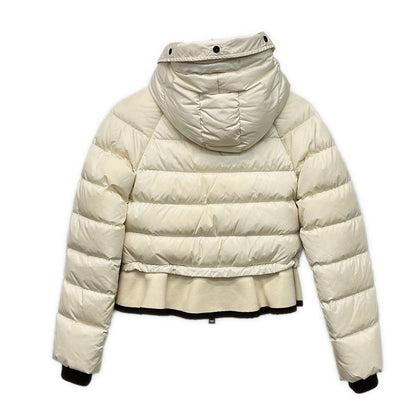 Moncler Down Jacket XS LadyVeanne Ivory Black lamu — view 2