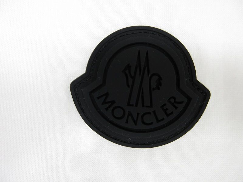 Moncler Cles Ninele Short Sleeve Logo XS White Qqq T-Shirt — view 4