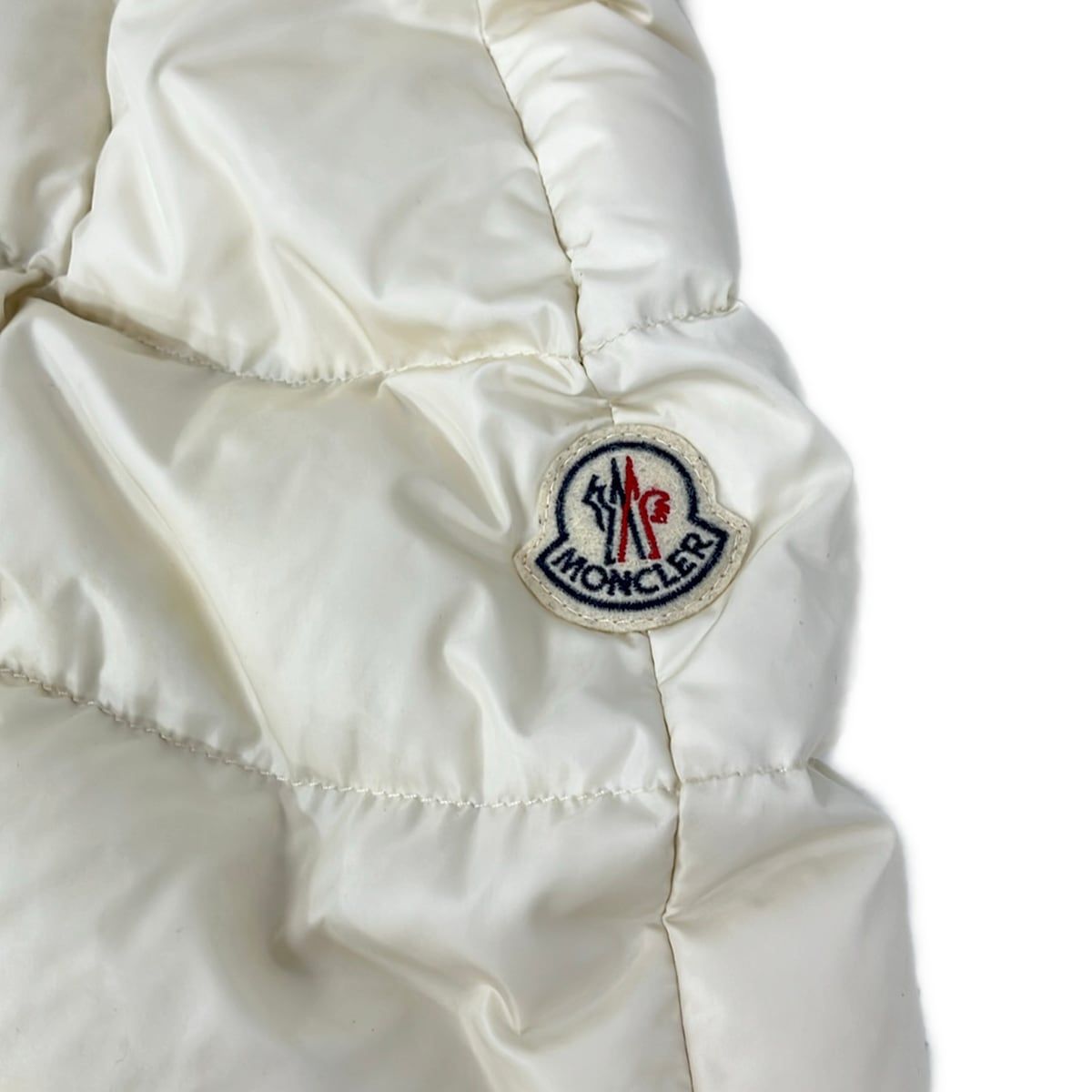 Moncler Down Jacket XS LadyVeanne Ivory Black lamu — view 8