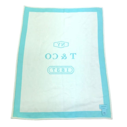 Tiffany & Co Logo Wool Cashmere Blue Shoulder Bag — view 3