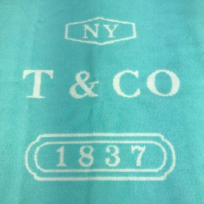 Tiffany & Co Logo Wool Cashmere Blue Shoulder Bag — view 4