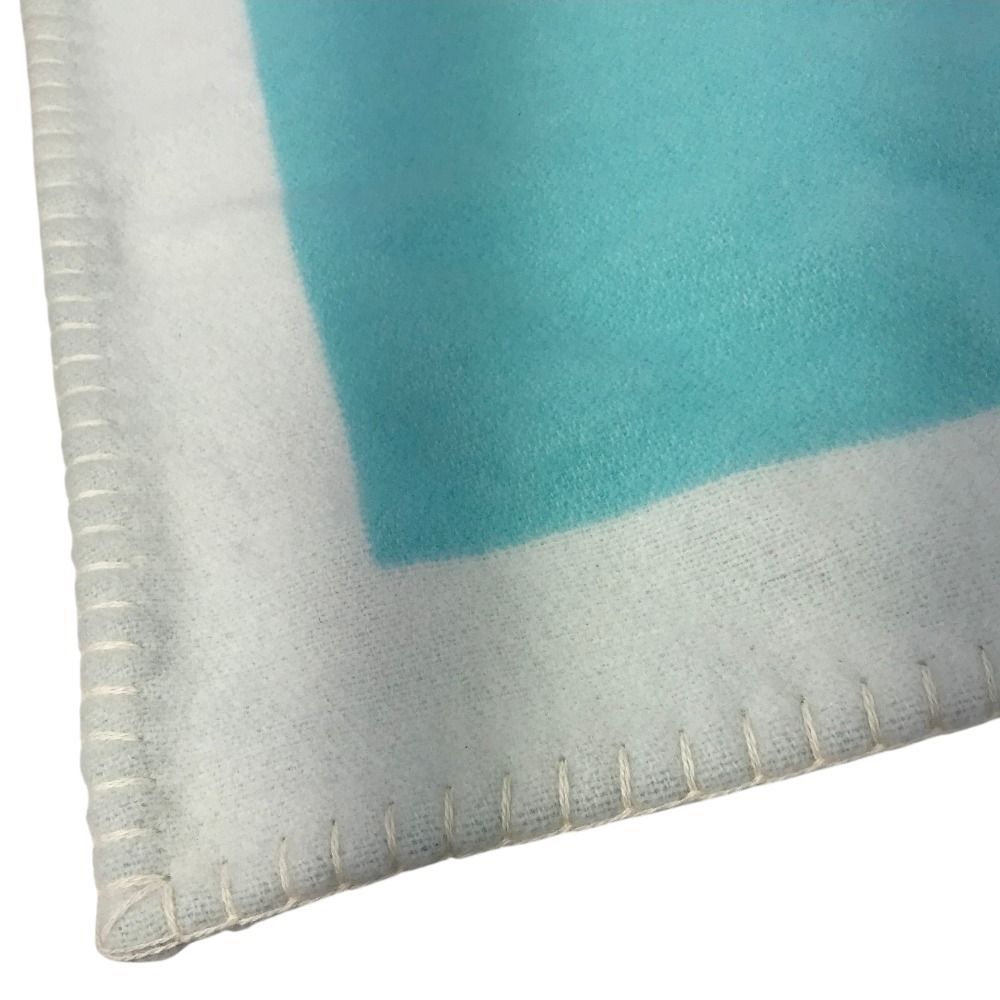 Tiffany & Co Logo Wool Cashmere Blue Shoulder Bag — view 8