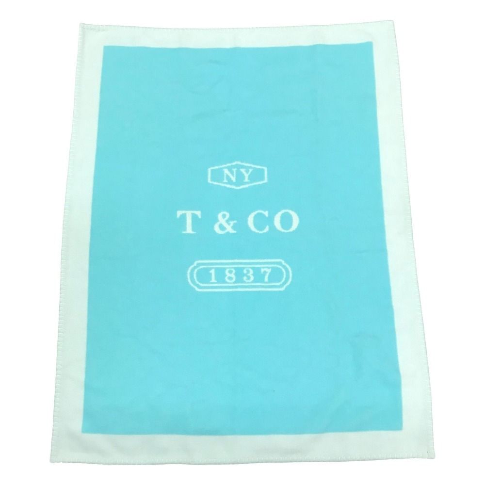 Tiffany & Co Logo Wool Cashmere Blue Shoulder Bag