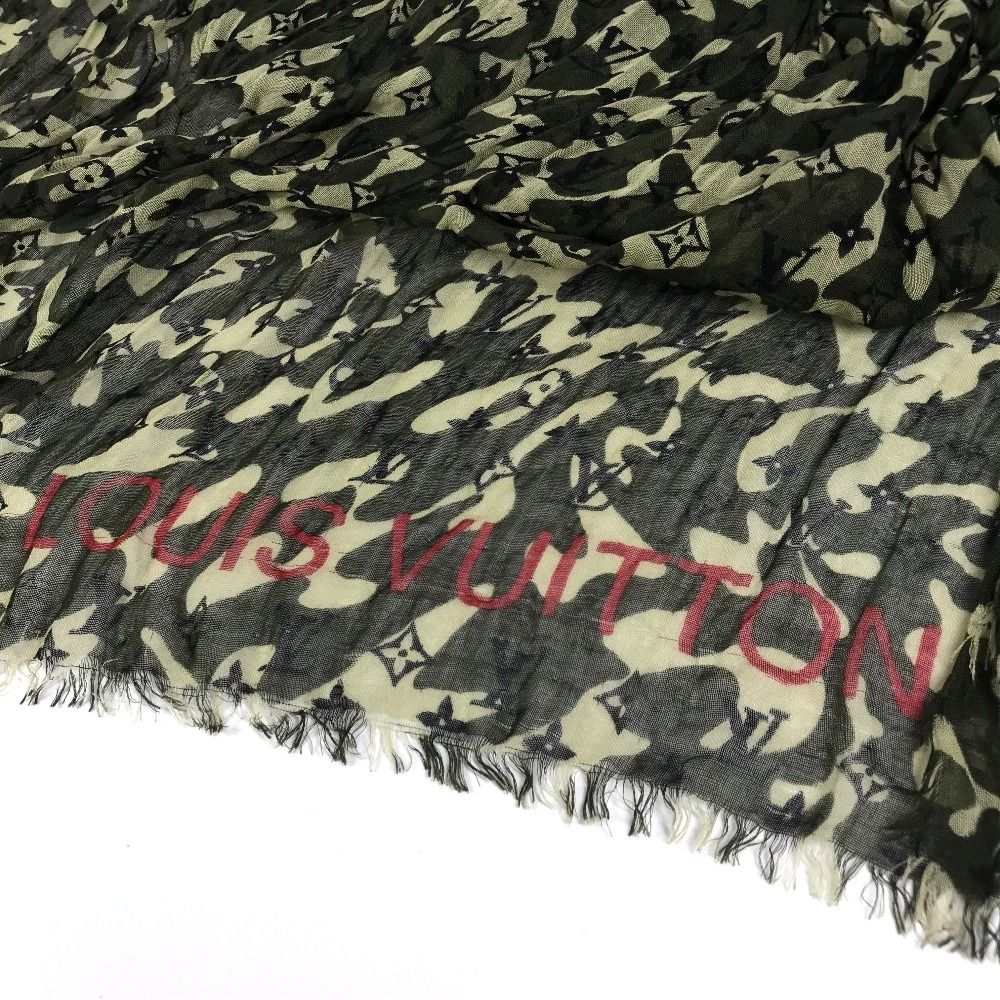 Louis Vuitton Shawl Etole Cashmere Green Scarf — view 4