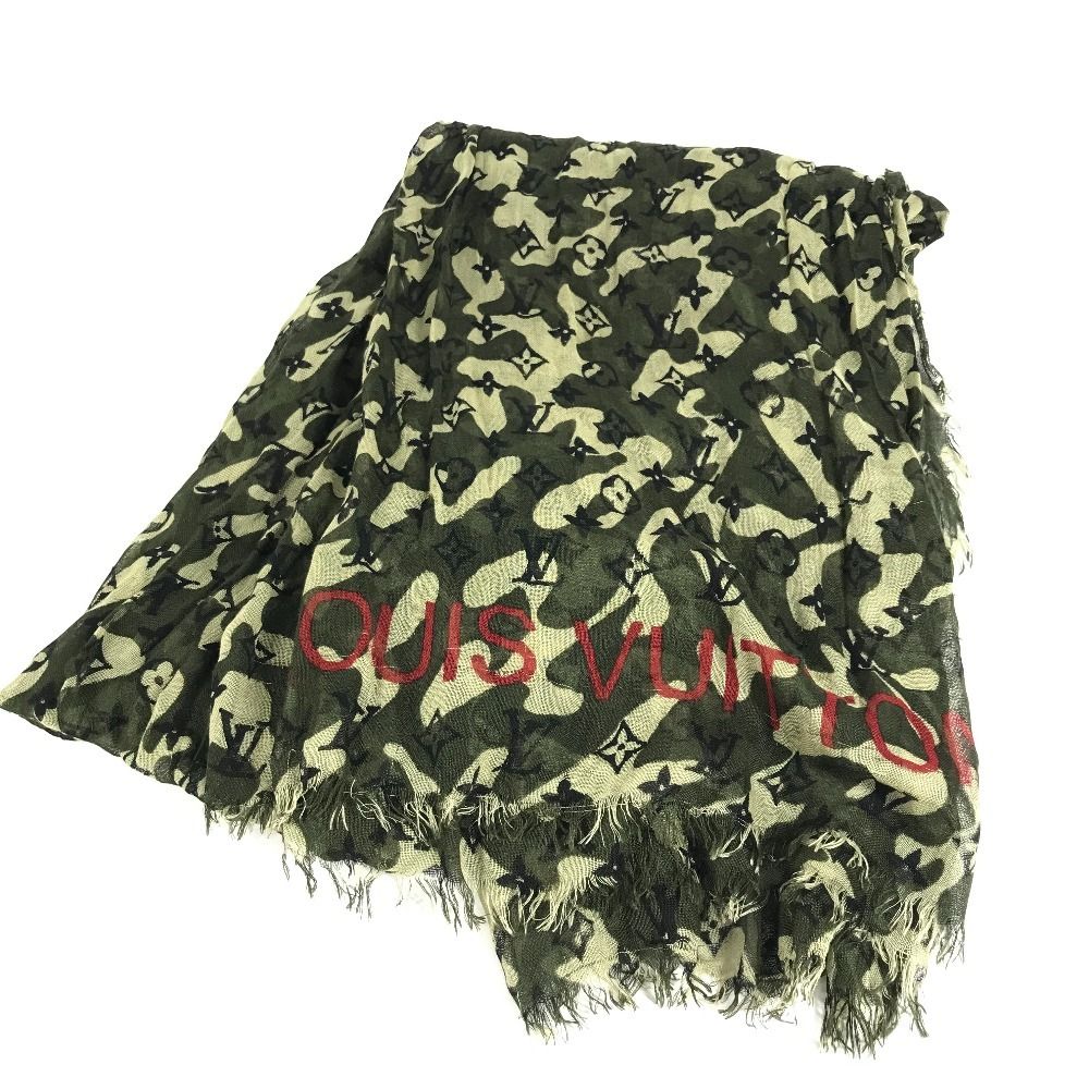 Louis Vuitton Shawl Etole Cashmere Green Scarf