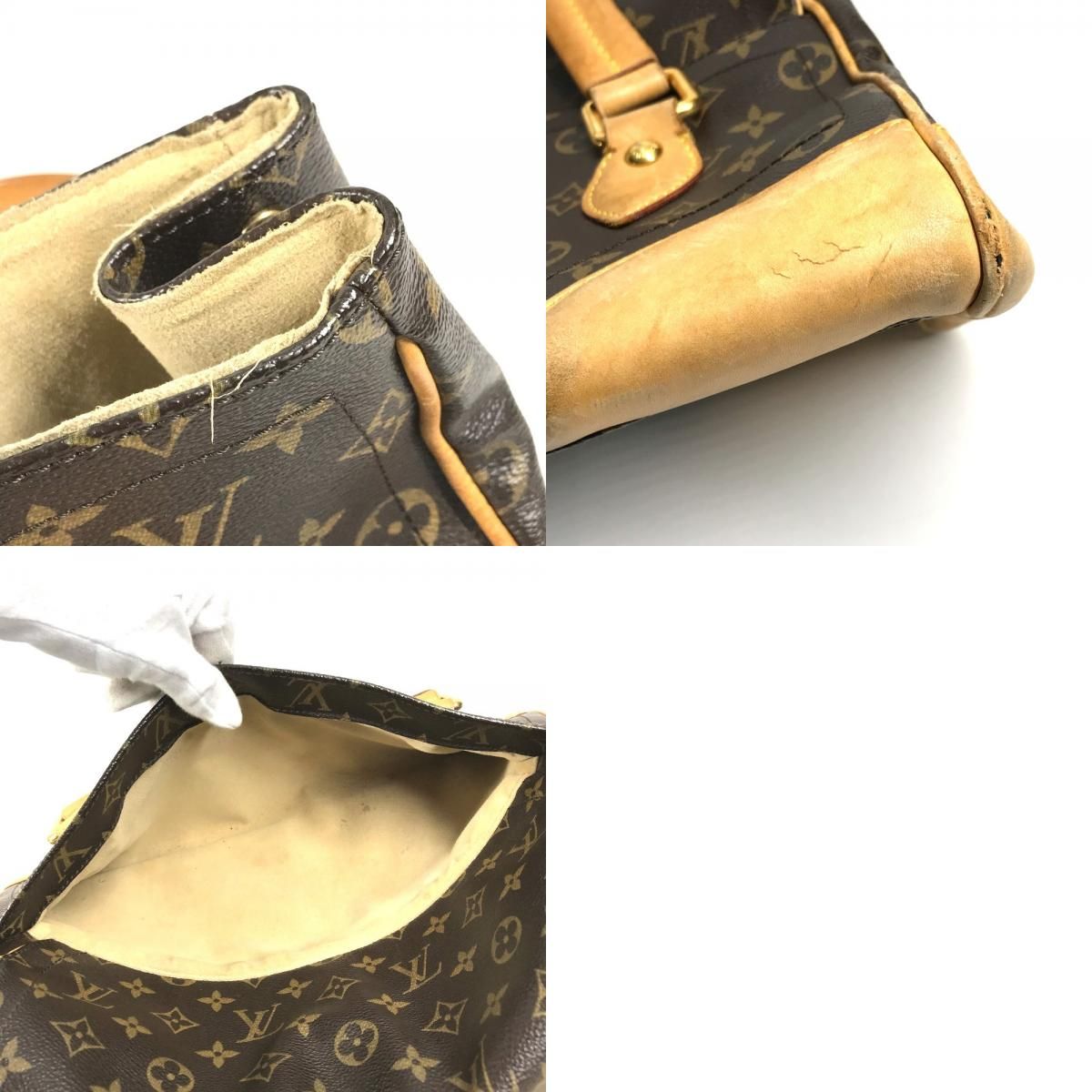 Louis Vuitton Shoulder Bag Vivari GM Monogram Canvas Brown — view 9