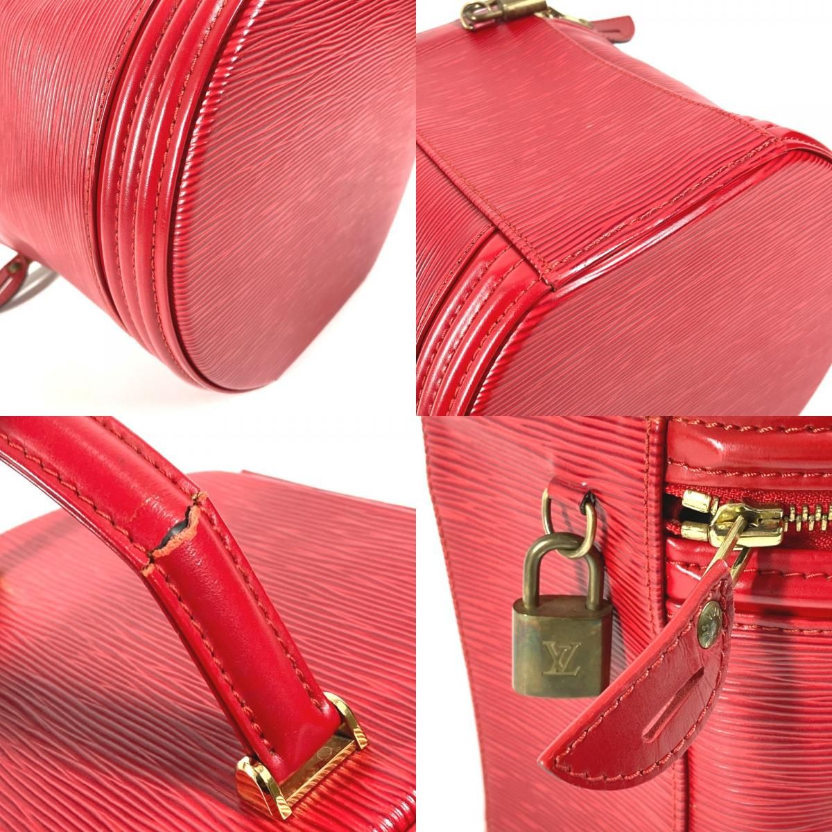 Louis Vuitton Handbag Cannes Epi Leather Castilian Red — view 7