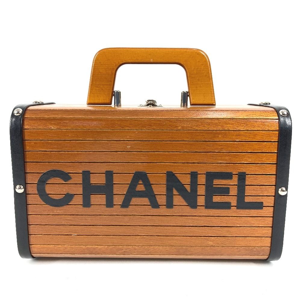 Chanel Handbag CC Logo Wood Brown