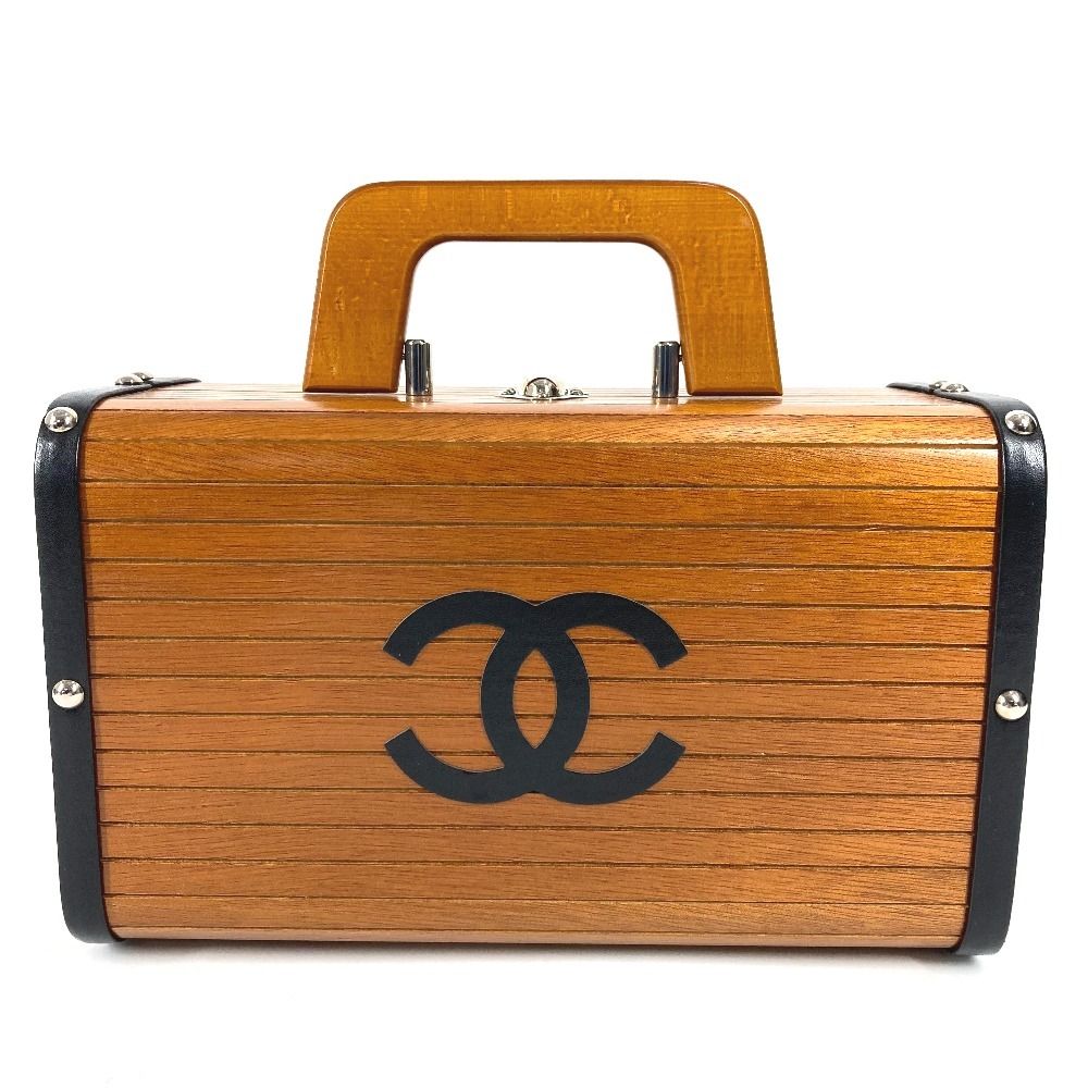Chanel Handbag CC Logo Wood Brown — view 2