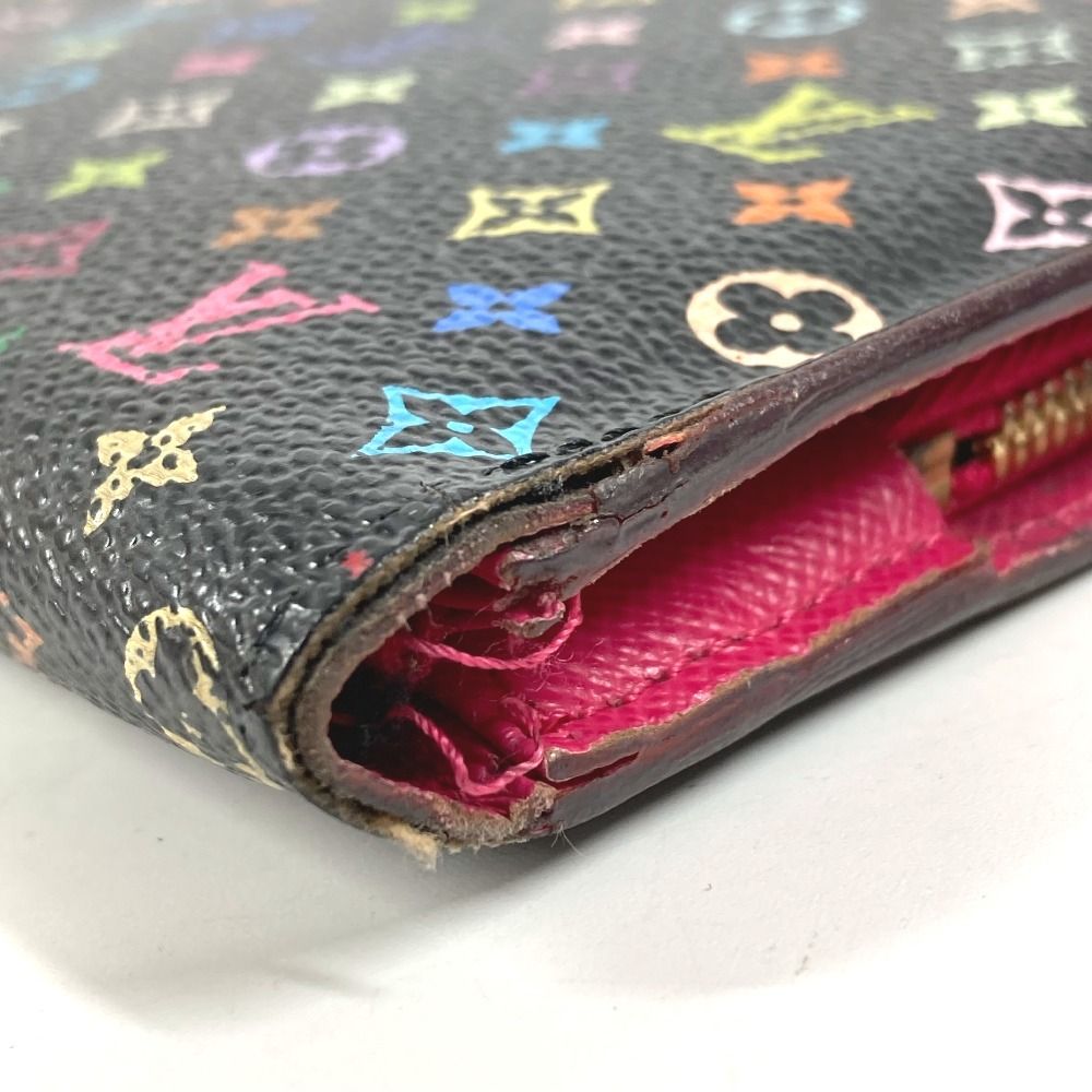 Louis Vuitton Wallet Portefeuille Insolite Monogram Multicolor Canvas Black — view 6