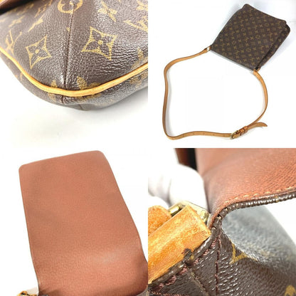 Louis Vuitton Shoulder Bag Musette Salsa Long Monogram Canvas Brown — view 7