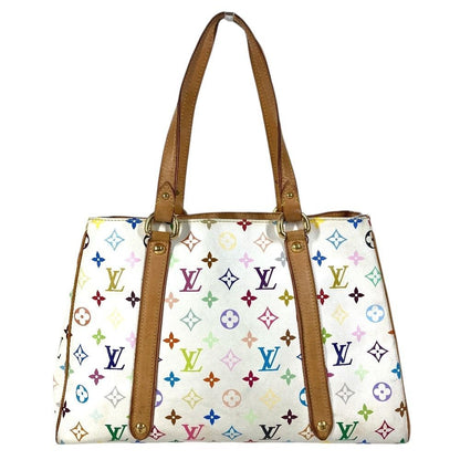 Louis Vuitton Shoulder Bag Aurelia MM Monogram Multicolor Canvas Blanc White — view 3