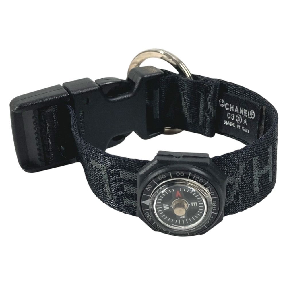 Chanel Bracelet Compass Canvas Black