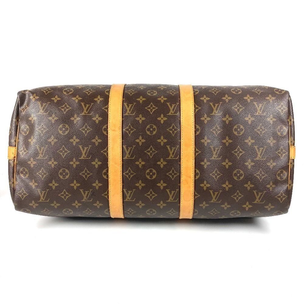 Louis Vuitton Boston Bag Keepall Bandouliere 50 Monogram Canvas Brown — view 5