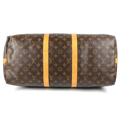 Louis Vuitton Boston Bag Keepall Bandouliere 50 Monogram Canvas Brown — view 5