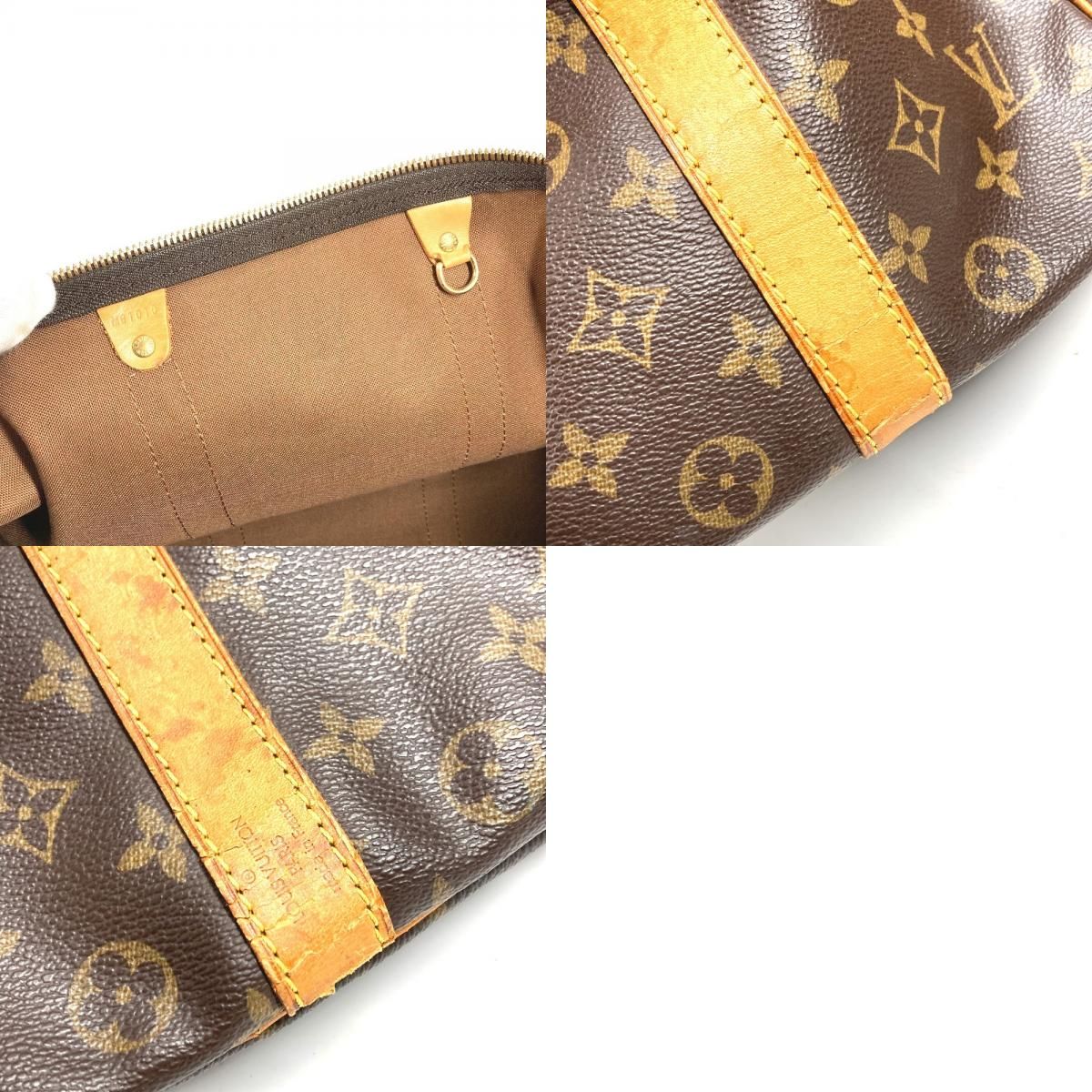 Louis Vuitton Boston Bag Keepall Bandouliere 50 Monogram Canvas Brown — view 9