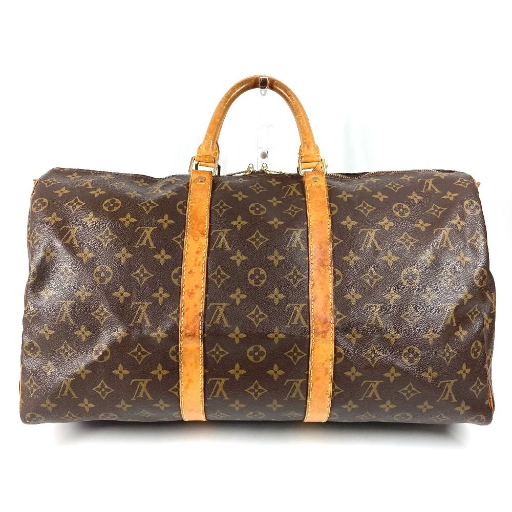 Louis Vuitton Boston Bag Keepall Bandouliere 50 Monogram Canvas Brown — view 2