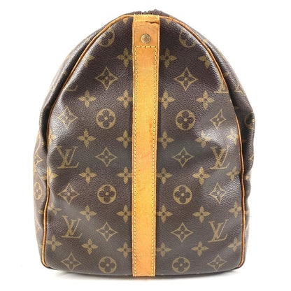 Louis Vuitton Boston Bag Keepall Bandouliere 50 Monogram Canvas Brown — view 3