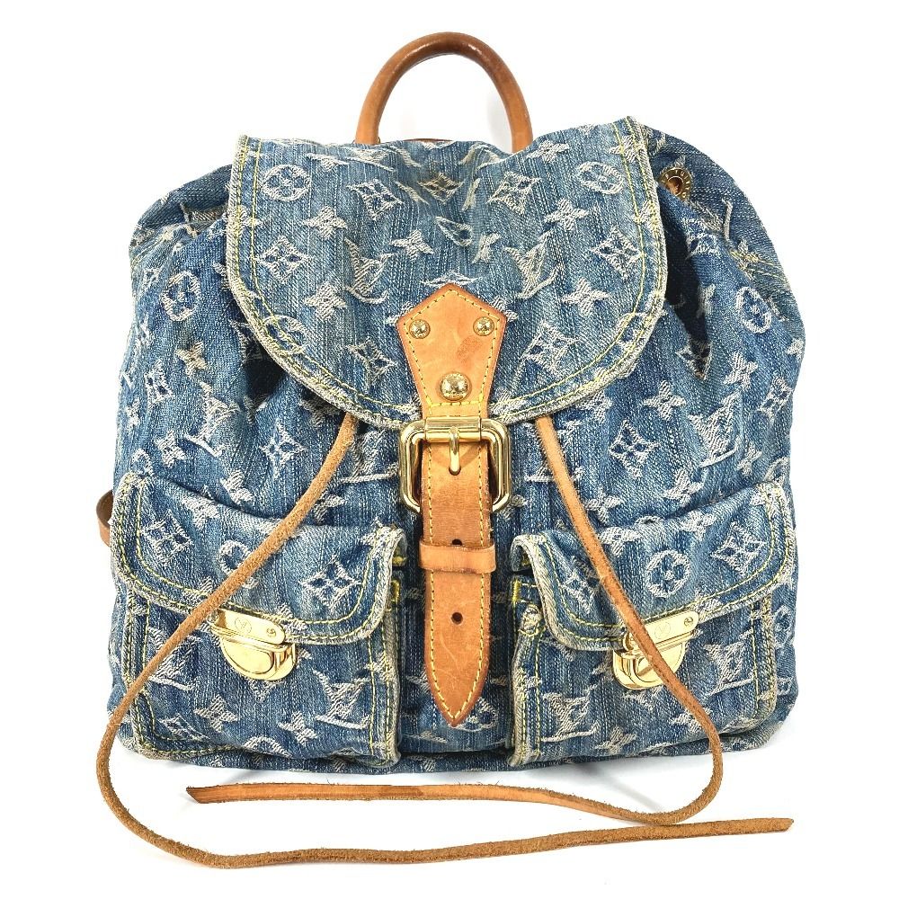 Louis Vuitton Backpack Dos GM Sac Dos GM Monogram Denim Canvas Blue