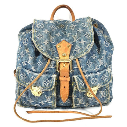 Louis Vuitton Backpack Dos GM Sac Dos GM Monogram Denim Canvas Blue