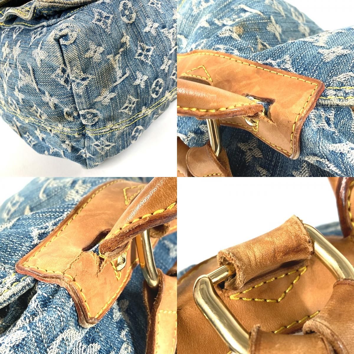 Louis Vuitton Backpack Dos GM Sac Dos GM Monogram Denim Canvas Blue — view 7