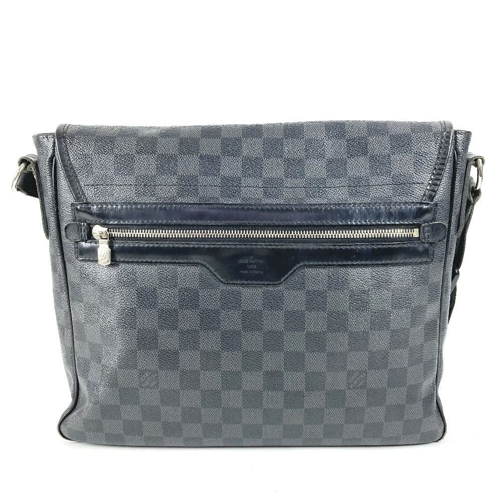 Louis Vuitton Shoulder Bag Daniel MM Damier Graphite Canvas Black — view 2