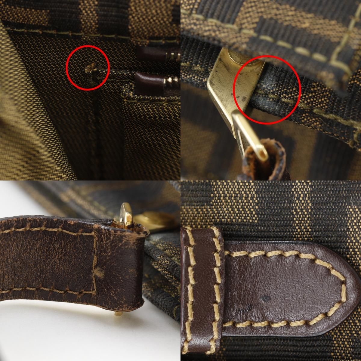 Fendi Beltmochi Nylon Canvas Brown LadyShoulder Shoulder Bag — view 9