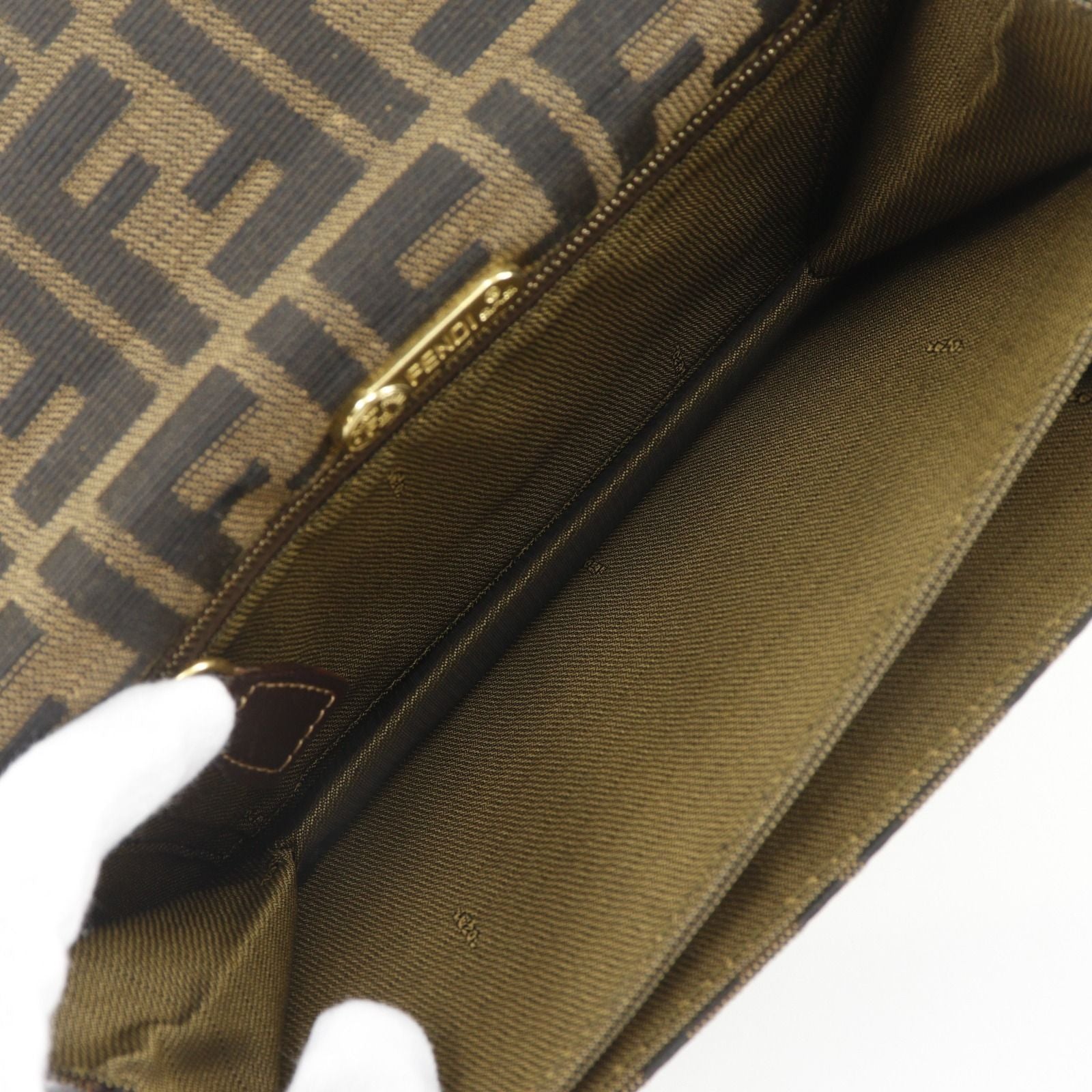Fendi Beltmochi Nylon Canvas Brown LadyShoulder Shoulder Bag — view 6