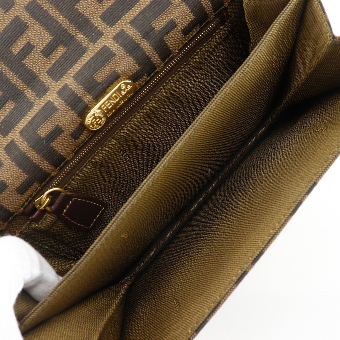 Fendi Beltmochi Nylon Canvas Brown LadyShoulder Shoulder Bag — view 5