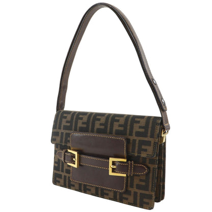 Fendi Beltmochi Nylon Canvas Brown LadyShoulder Shoulder Bag — view 2