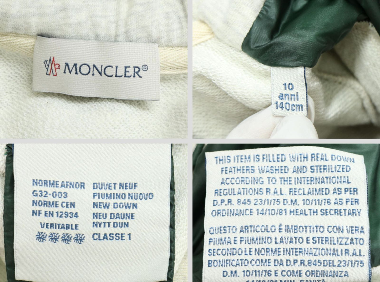 Moncler Cles Maglia Cardigan Down Jacket Hoodie — view 7