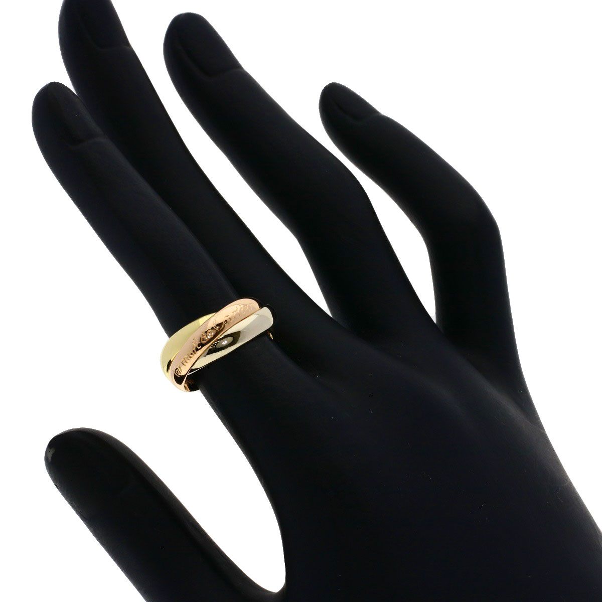 Cartier Trinity 48 Ring 18k Yellow Gold 18k Pink White — view 4