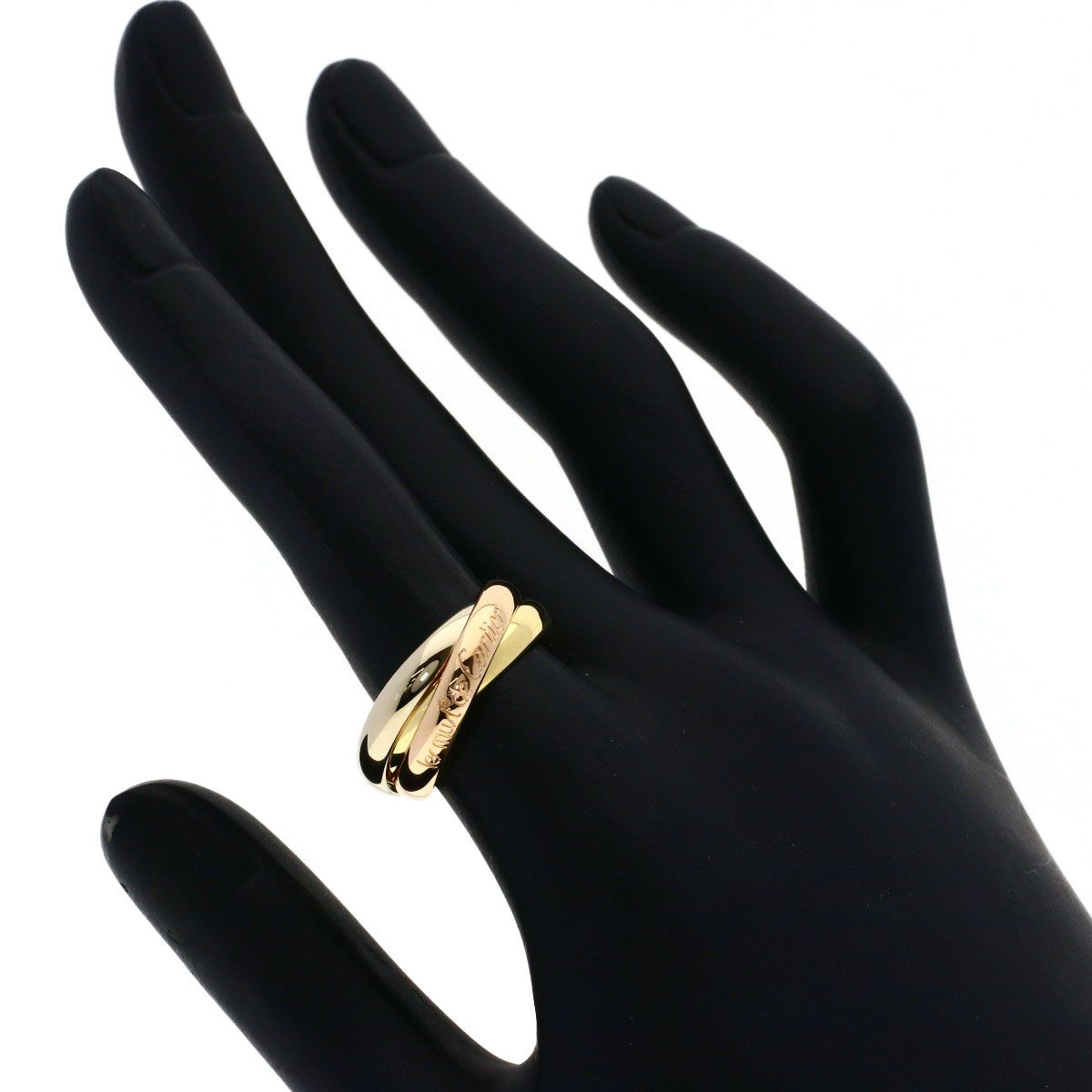 Cartier Trinity 53 Ring 18k Yellow Gold 18k Pink White — view 5