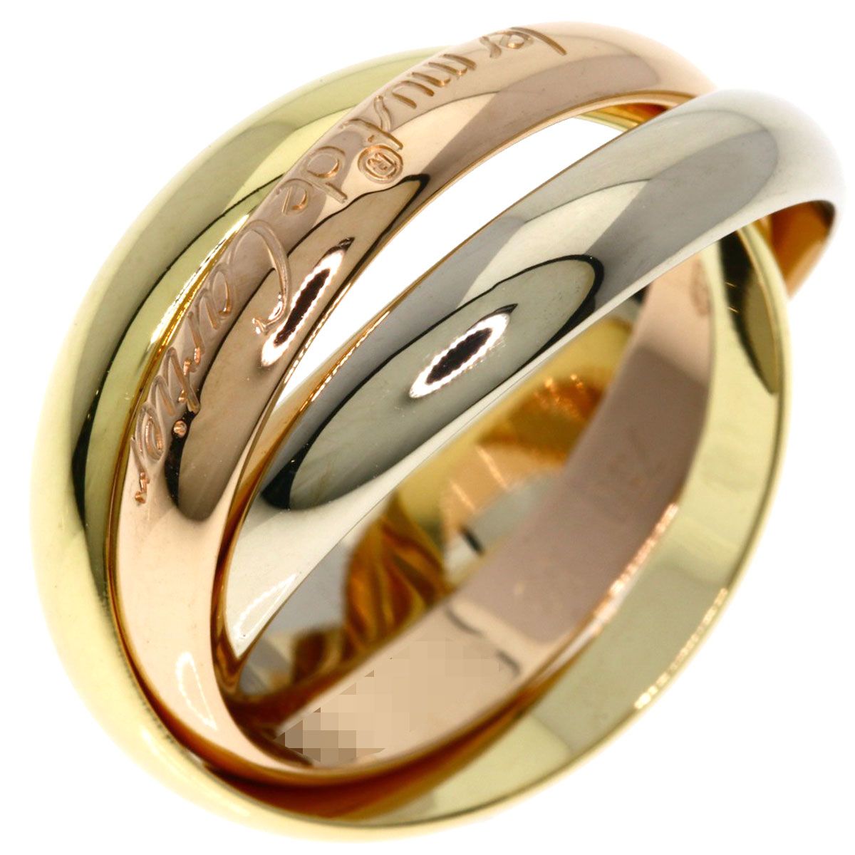 Cartier Trinity 53 Ring 18k Yellow Gold 18k Pink White — view 2