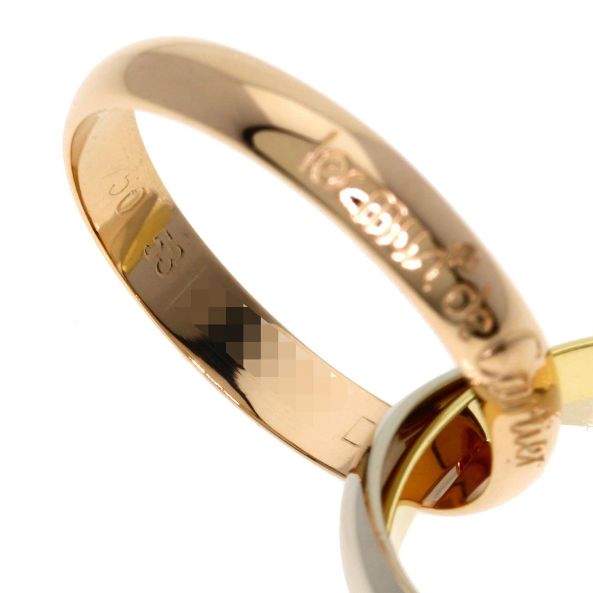 Cartier Trinity 53 Ring 18k Yellow Gold 18k Pink White — view 4