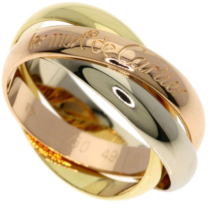 Cartier Trinity 49 Ring 18k Yellow Gold 18k Pink White