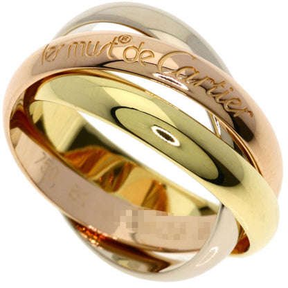 Cartier Trinity 51 Ring 18k Yellow Gold 18k Pink White