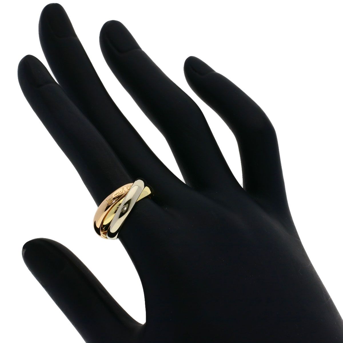 Cartier Trinity 51 Ring 18k Yellow Gold 18k Pink White — view 4