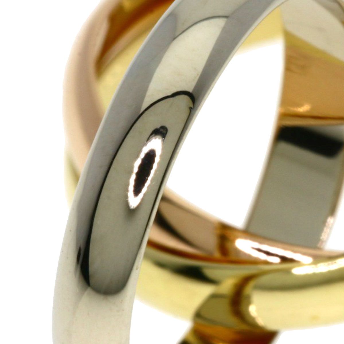 Cartier Trinity 51 Ring 18k Yellow Gold 18k Pink White — view 5