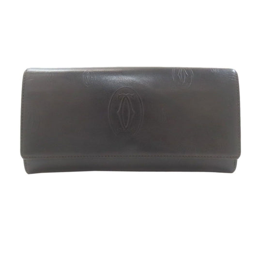 Cartier Wallet Leather Wallets Black