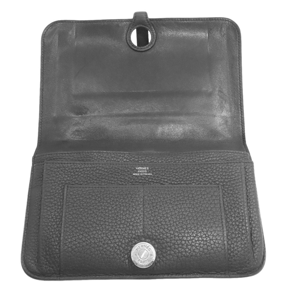 Hermes Dogon GM Silver Wallet Togo — view 4