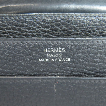 Hermes Dogon GM Silver Wallet Togo — view 9