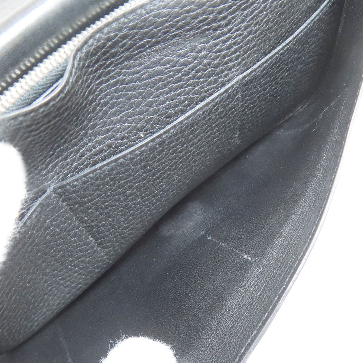 Hermes Dogon GM Silver Wallet Togo — view 7
