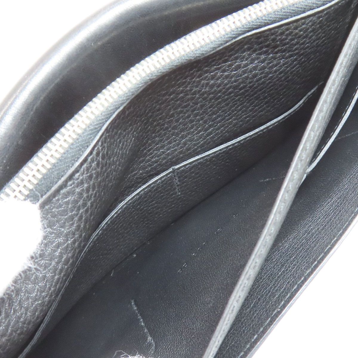 Hermes Dogon GM Silver Wallet Togo — view 6