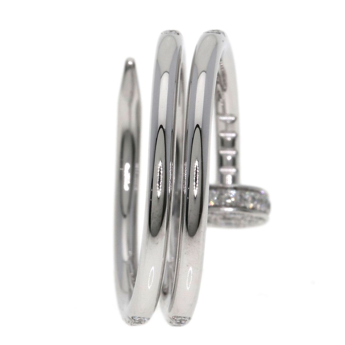 Cartier Juste un Clou Double Diamond 50 Ring 18k White Gold — view 7