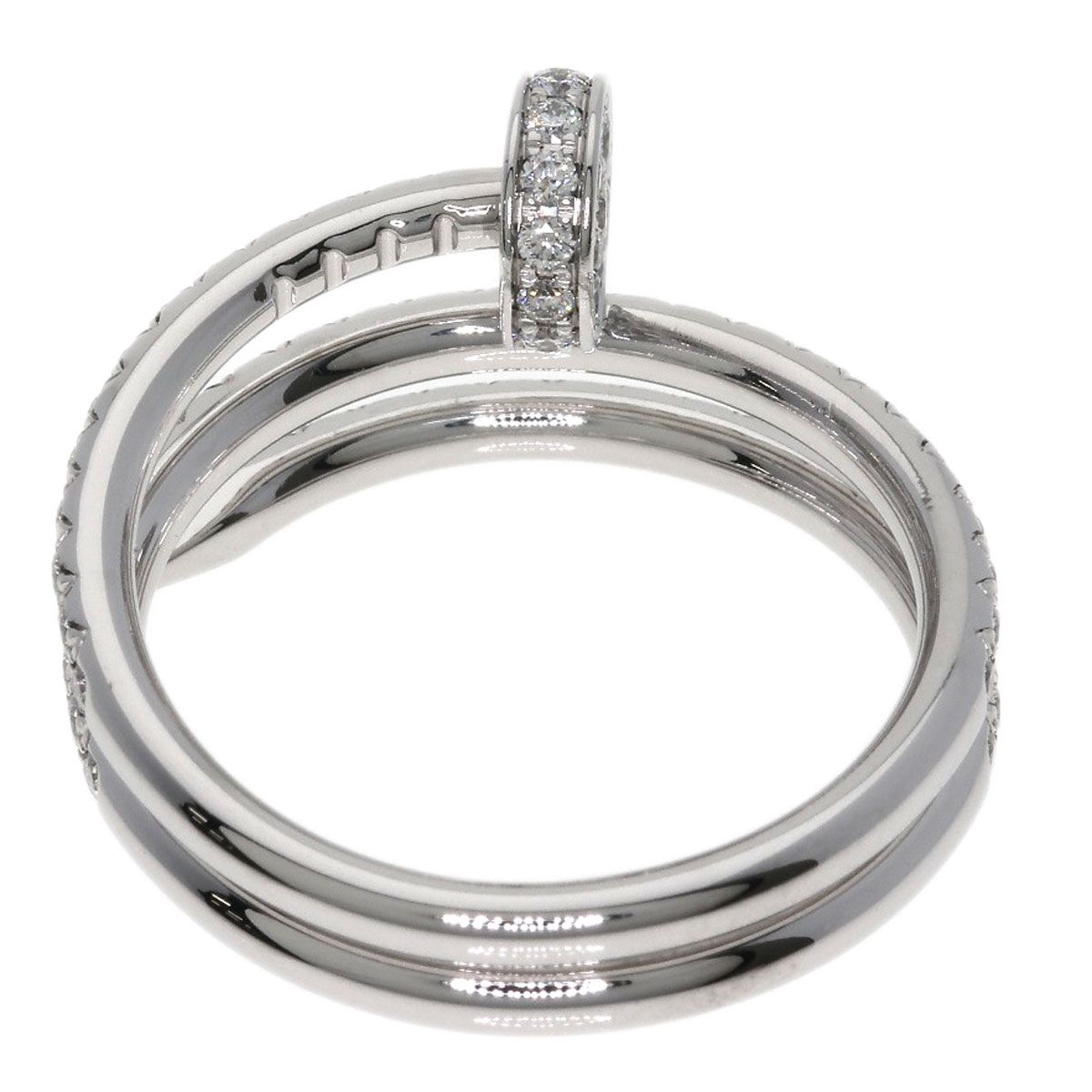 Cartier Juste un Clou Double Diamond 50 Ring 18k White Gold — view 4