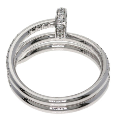 Cartier Juste un Clou Double Diamond 50 Ring 18k White Gold — view 4