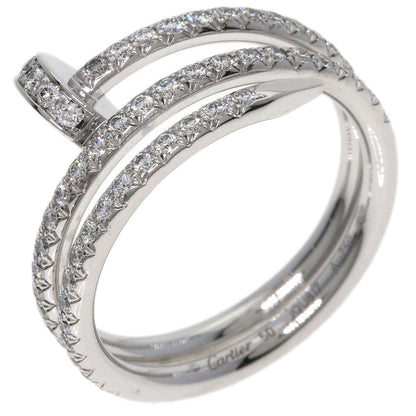 Cartier Juste un Clou Double Diamond 50 Ring 18k White Gold — view 2