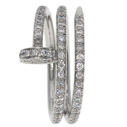 Cartier Juste un Clou Double Diamond 50 Ring 18k White Gold — view 3